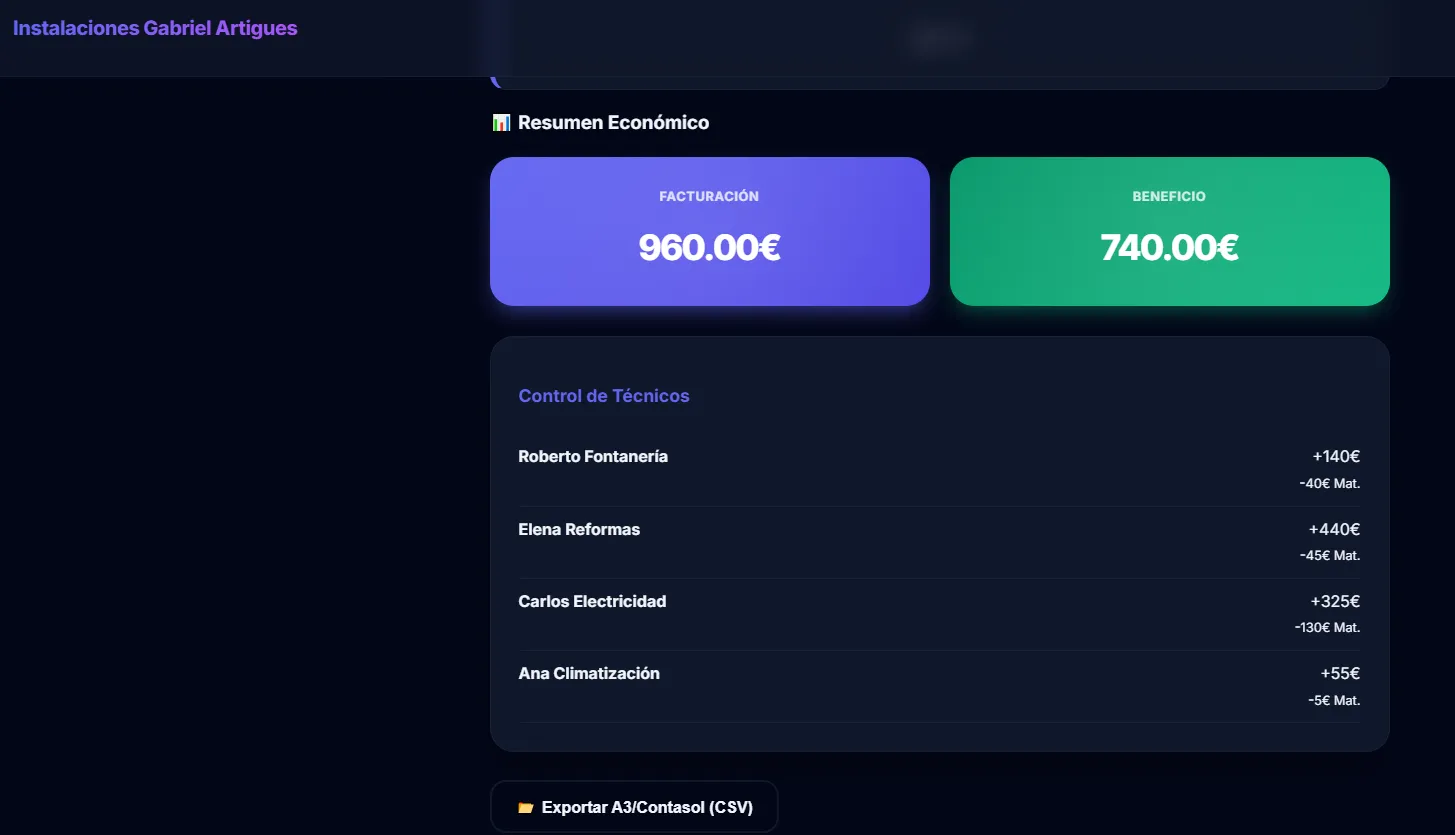 Control de operarios en obra screenshot 1